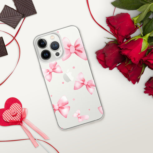 Coquette Pink Bow iPhone Case | Clear Case for iPhone®